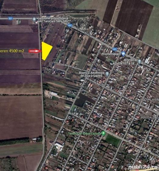 Teren de 3375 mp, în Cazasu