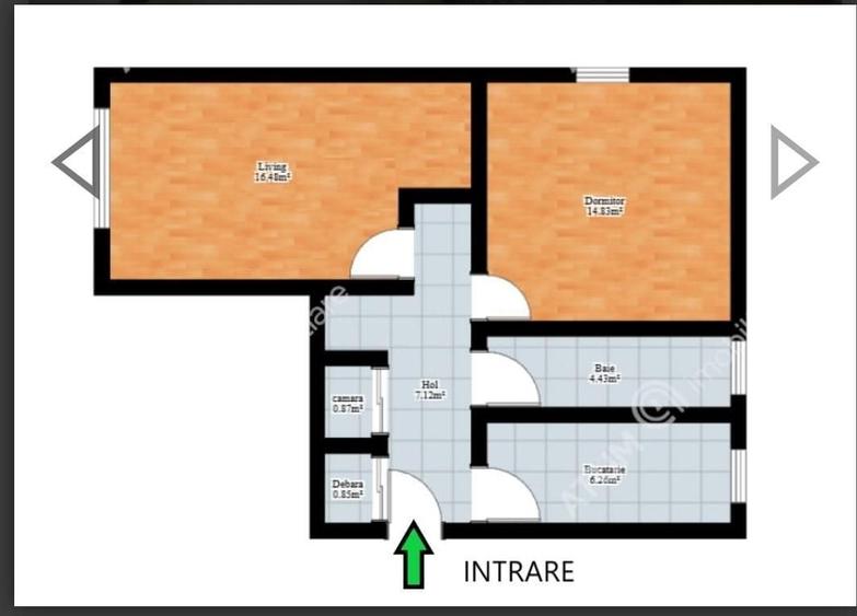 Apartament 2 camere, Decomandat, Etaj 3, Mobilat - Terezian - 3