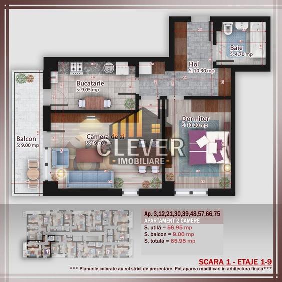 Pallady - metrou Teclu | 2 camere decomandat | Comision 0% reducere parcare - 6