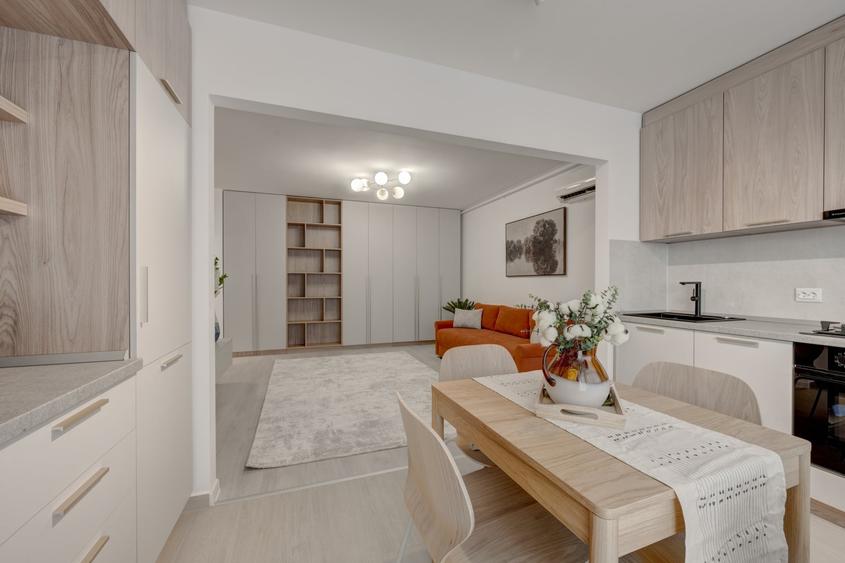 Apartament cu 2 camere semidecomandat, mobilat în Industriilor