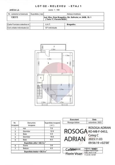 Casa individuala P+1+M | 147 mp | Garaj | Curte 160 mp | Bragadiru - 14