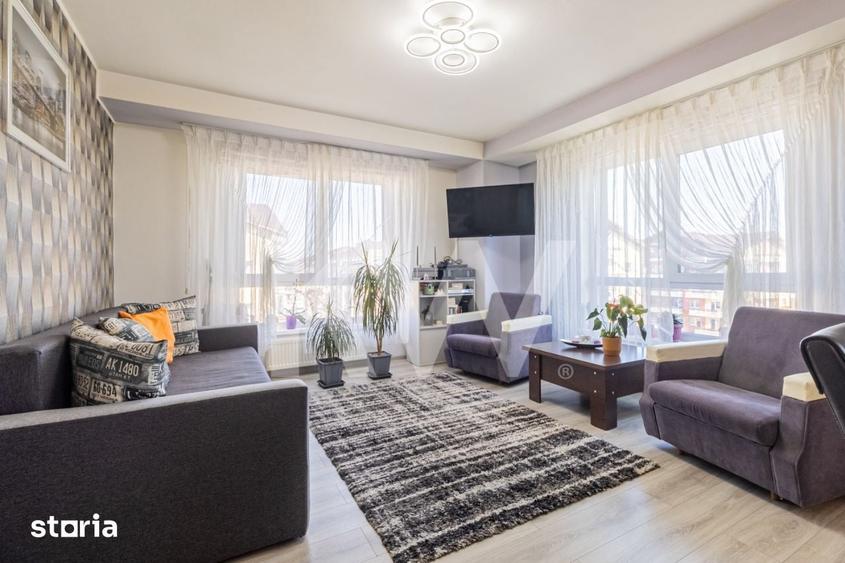 Apartament cu 3 camere decomandat, mobilat în Sânpetru