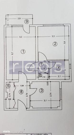 Apartament cu 2 camere în Sebastian