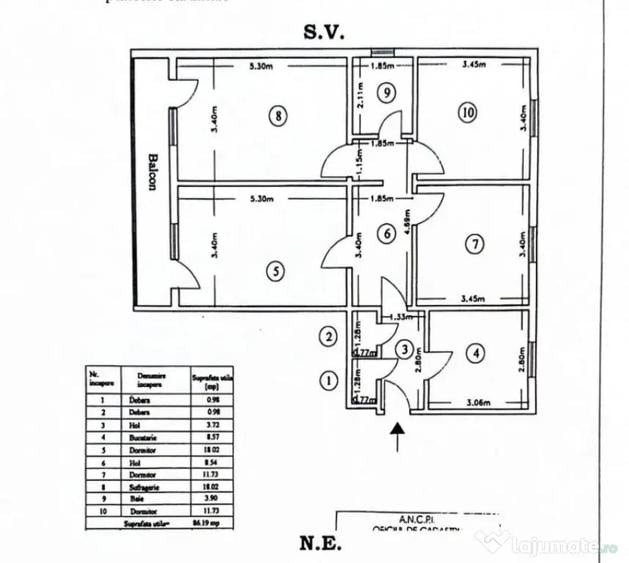 COPOU- Apartament cu 4 camere - 5