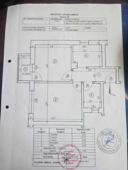 Apartament cu 2 camere decomandat în Molid