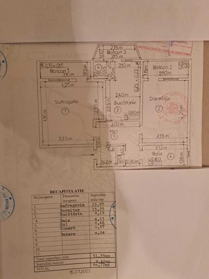 Apartament cu 2 camere decomandat în Faleză