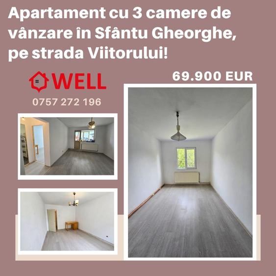 Apartament cu 3 camere în Simeria