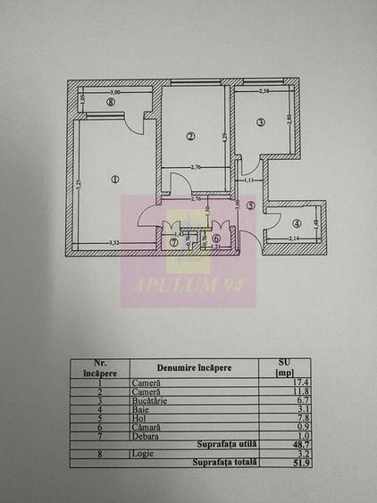 Apartament 2 camere langa complexul comercial Auchan Titan - 5