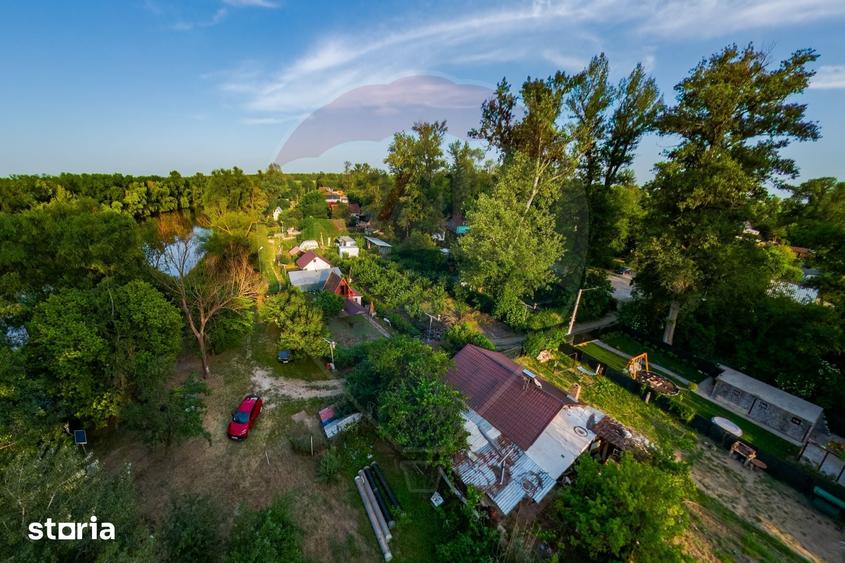Casă cu 2 camere cu Teren 167 Mp în Malul Mureșului
