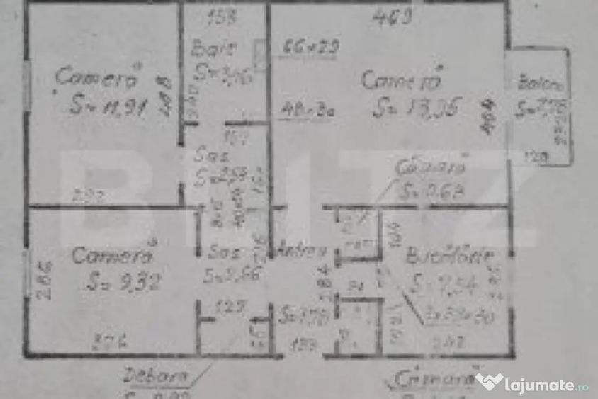 Apartament cu 3 camere decomandat în Turda