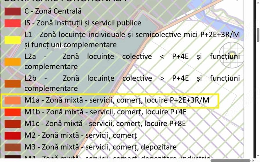 Teren de 1045 mp, în Central