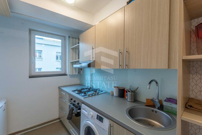 Apartament cu 2 camere semidecomandat, mobilat în Floreasca