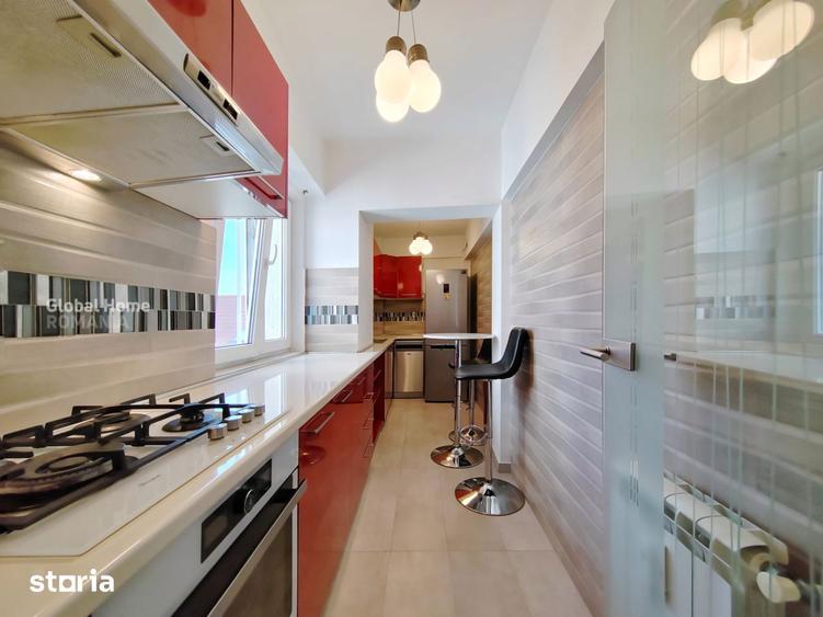 Apartament cu 2 camere semidecomandat, mobilat în Dorobanți