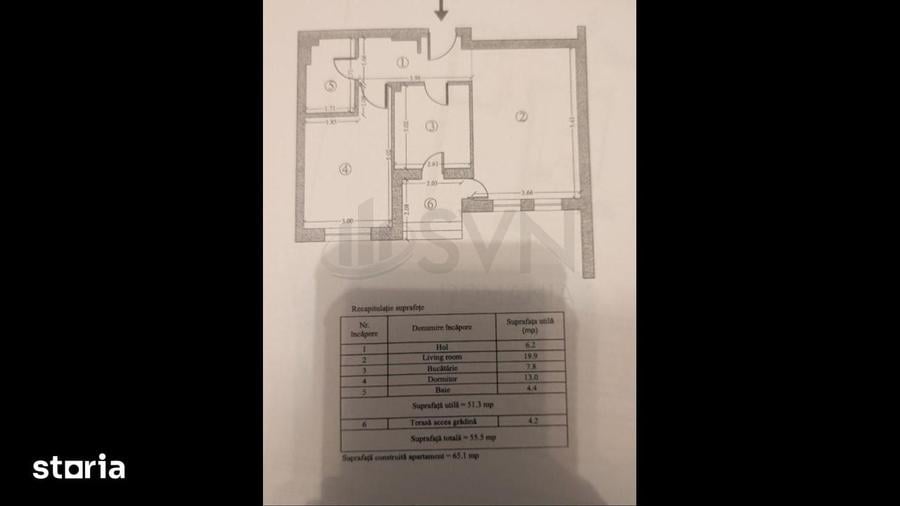 Apartament cu 2 camere decomandat în Nord — fotografia 1