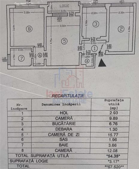 Apartament 3 camere de vanzare | Etaj 1 | Podu Ros Tesatura - 3