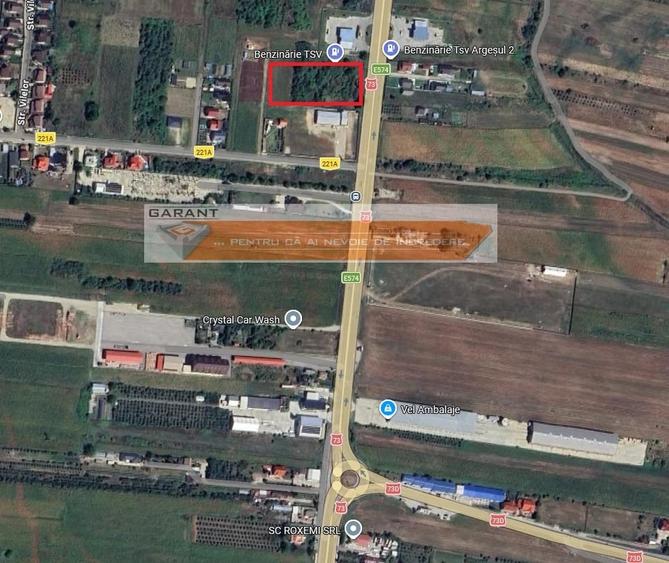 Vand Teren Intravilan 6.377 mp in Maracineni, Deschidere 57 m direct la DN73 - 1