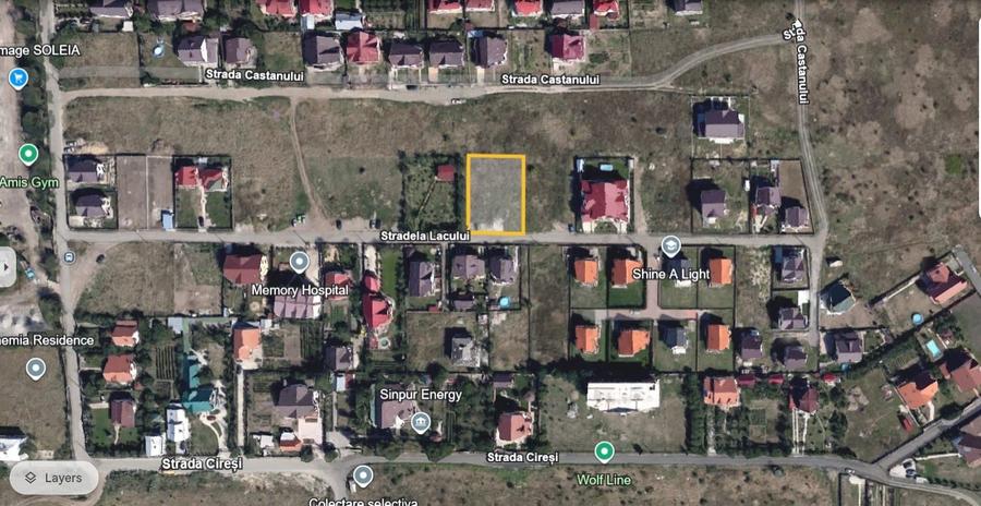 Teren agricol intravilan de 1000 mp, în Valea Lupului