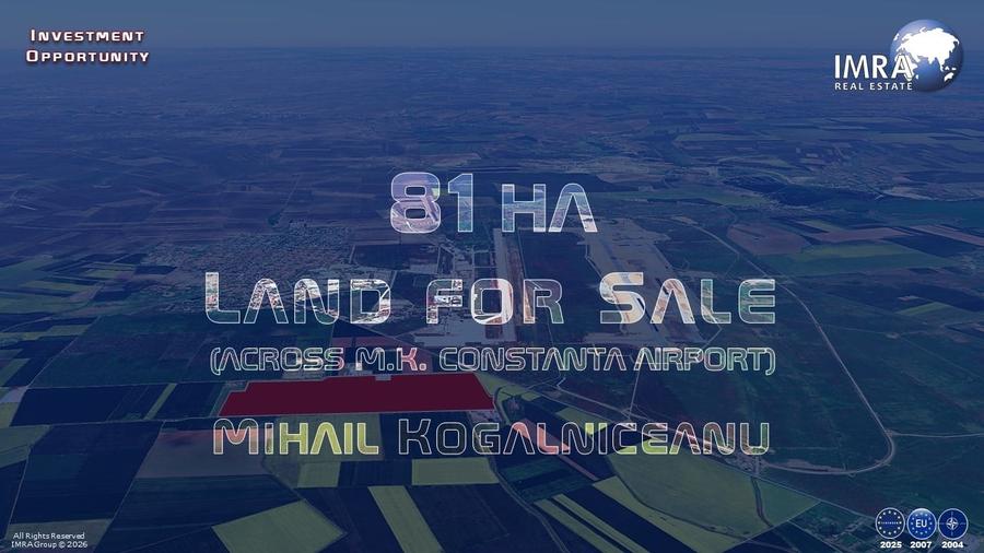 Teren Construcții extravilan de 812800 mp, în Mihail Kogălniceanu