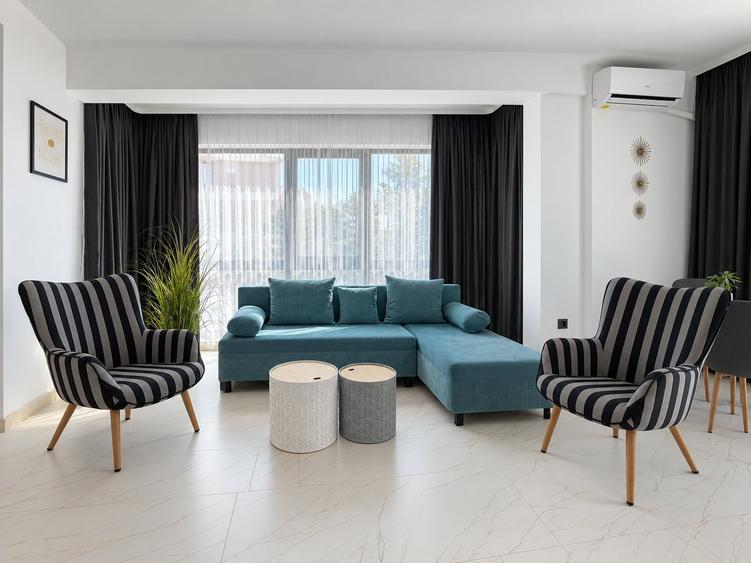 Apartament cu 2 camere decomandat, mobilat în Central