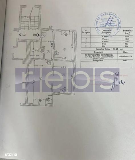 Apartament cu 3 camere în Ștefăneștii de Jos