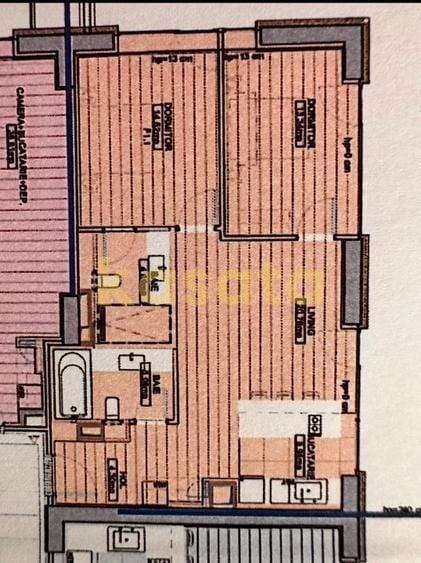 Apartament cu 3 camere semidecomandat în Aviației