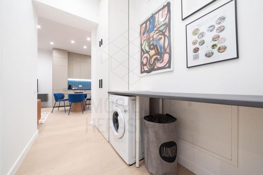 Apartament cu 2 camere semidecomandat, mobilat în Barbu Văcărescu
