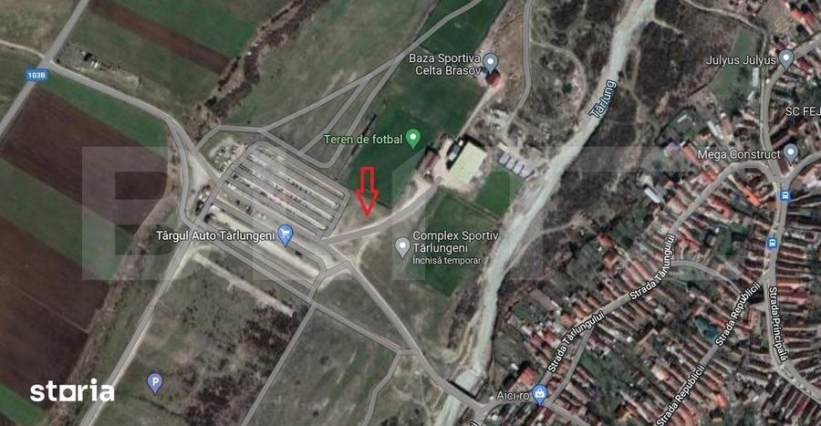 Teren de 5500 mp, în Tărlungeni