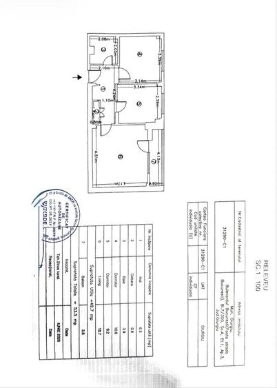 Apartament cu 2 camere decomandat în Ultracentral