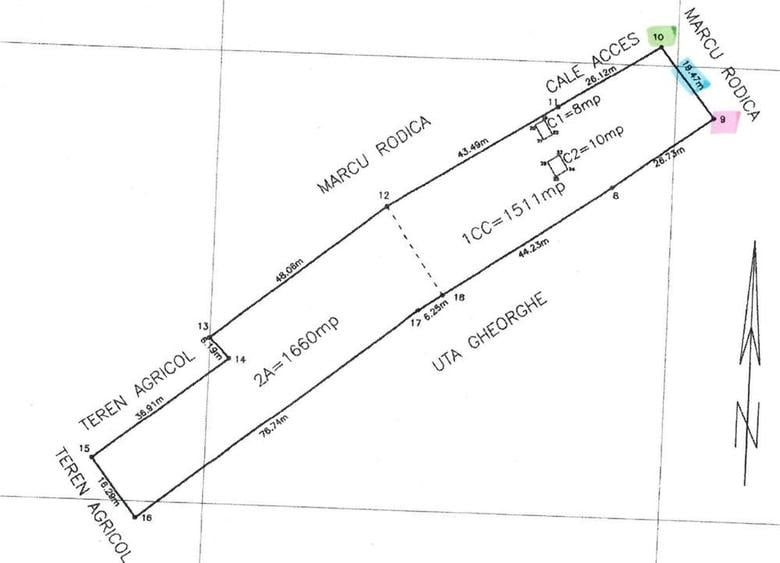 Teren de 5613 mp, în Palanca