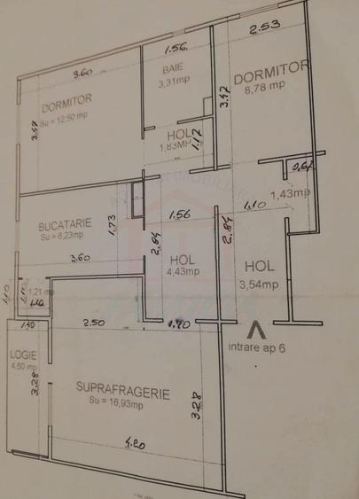 Apartament cu 3 camere decomandat, mobilat în Central