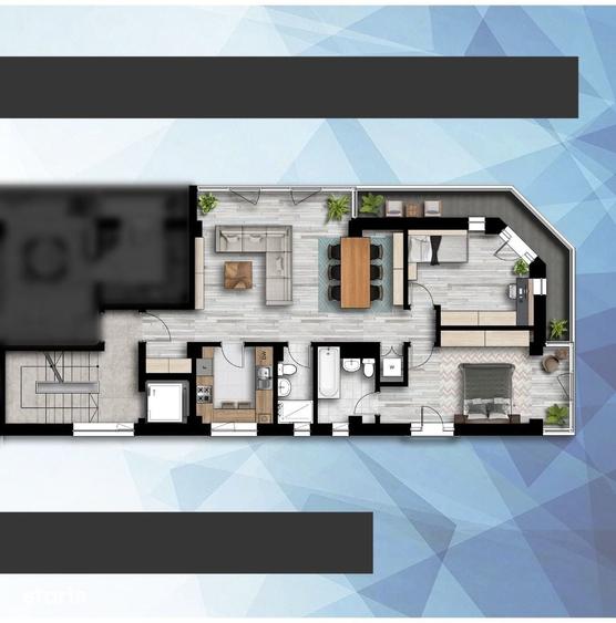 Apartament cu 3 camere în Tomis Plus