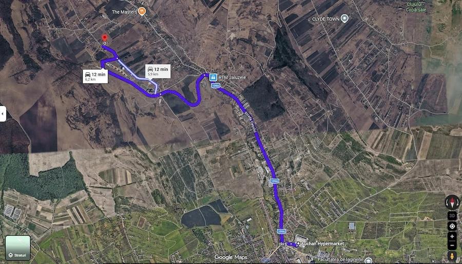 Vand teren pe strada Valea Chintaului Din Cluj-Napoca 1.463 mp si drum de acces 209 mp - 2