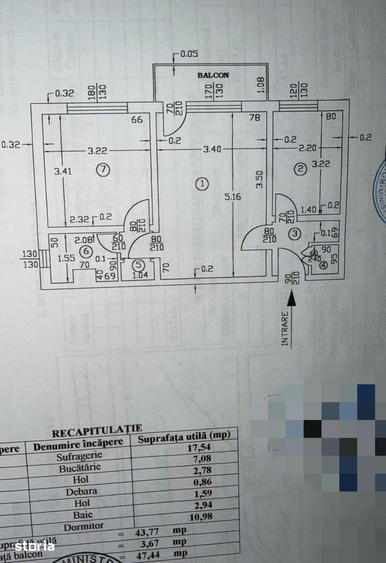 Apartament cu 2 camere semidecomandat, mobilat în Craiovei