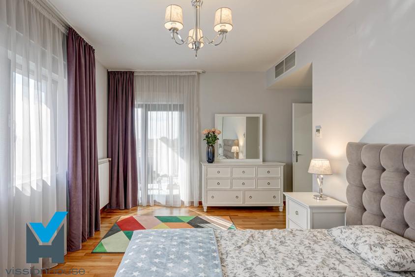 Apartament cu 4 camere decomandat, mobilat în Herăstrău