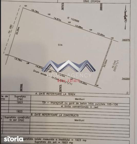 Teren de 2150 mp, în Central