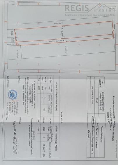 Teren de 2396 mp, în Zărnești