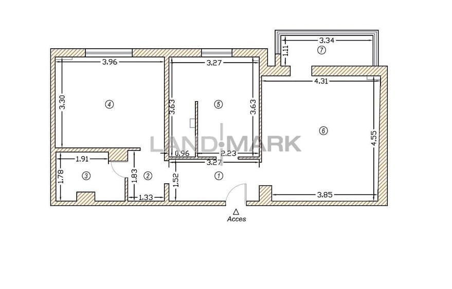 Apartament cu 2 camere decomandat în Odobescu
