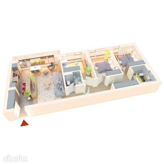 Apartament cu 4 camere în Chitila
