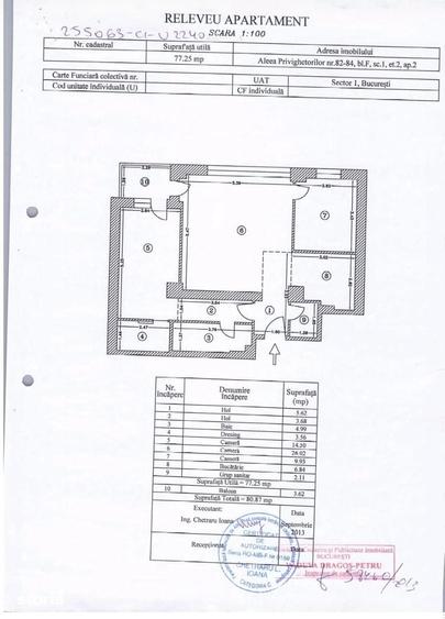 Apartament cu 3 camere, mobilat în Băneasa