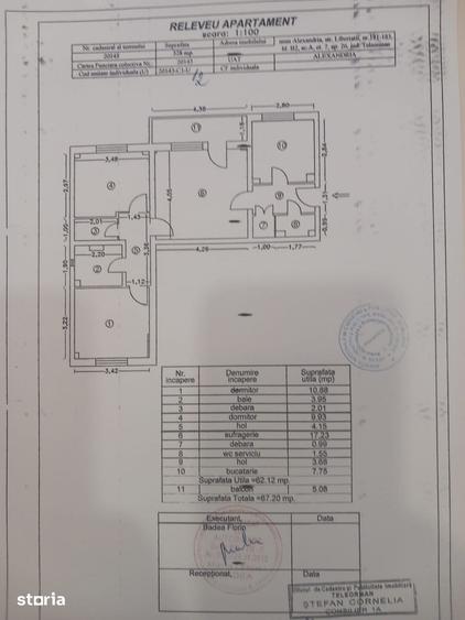 Apartament cu 3 camere în Libertății