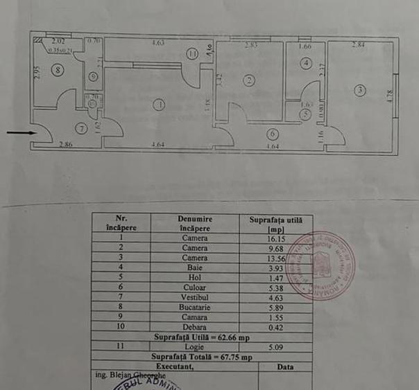 Apartament cu 3 camere semidecomandat, mobilat în Titan
