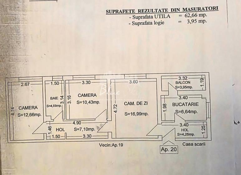 Apartament cu 3 camere semidecomandat în Tomis IV