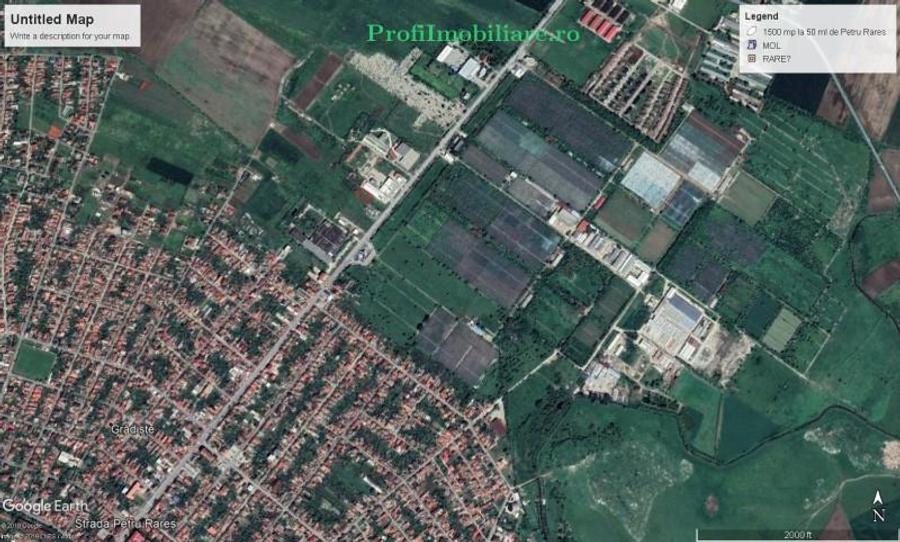 Teren Construcții intravilan de 1500 mp, în Grădiște