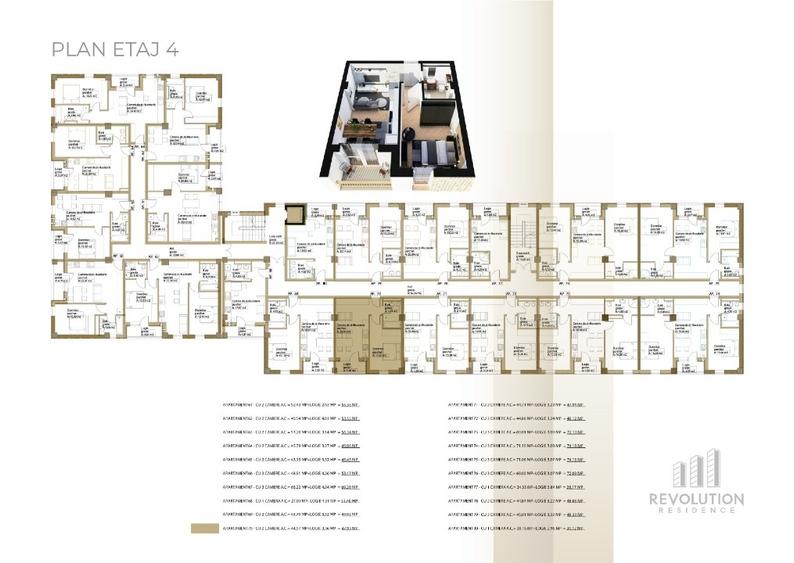 Apartament cu 3 camere decomandat în Hotvon