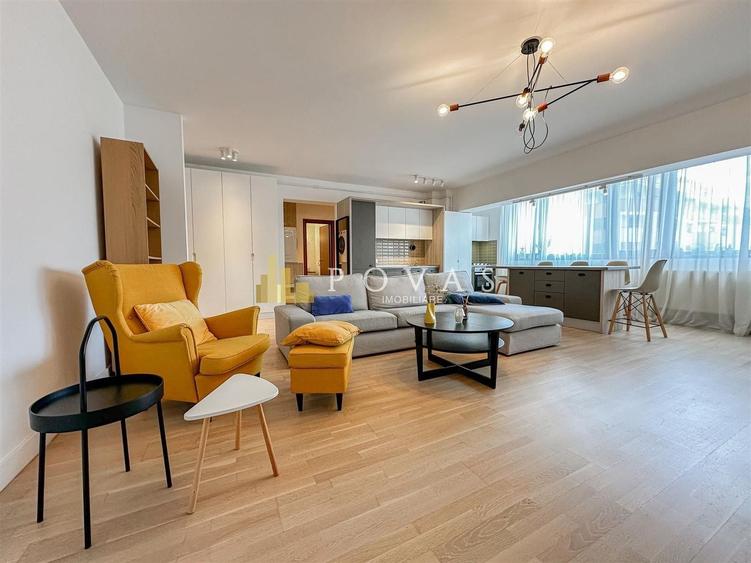 Apartament cu 3 camere semidecomandat, mobilat în Herăstrău