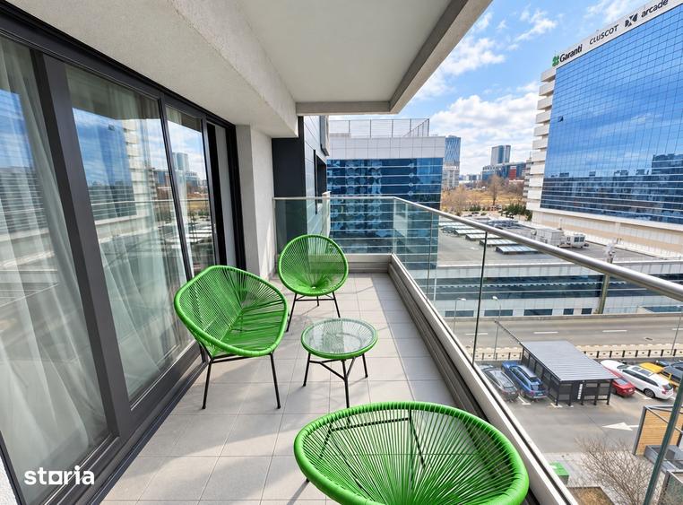 Apartament cu 2 camere, mobilat în Pipera