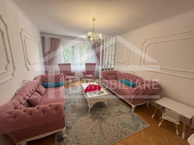 Apartament cu 3 camere, mobilat în Tudor