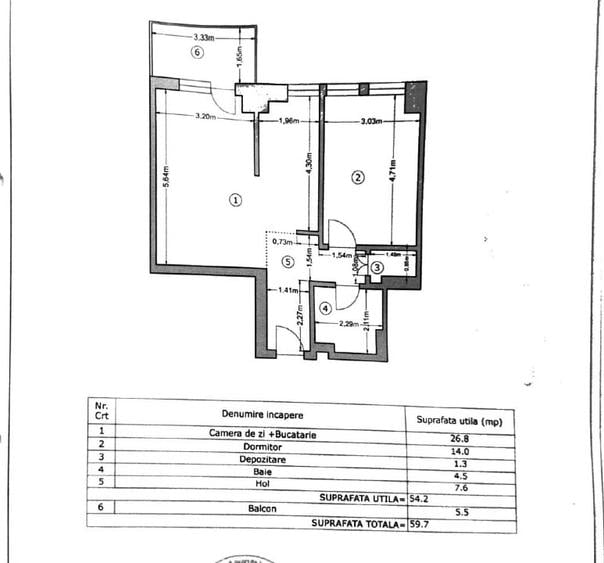 Apartament cu 2 camere decomandat, mobilat în Drumul Taberei