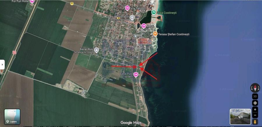 Teren Construcții intravilan de 950 mp, în Costinești