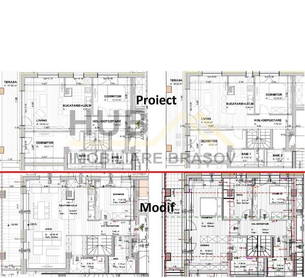 Penthouse cu 6 camere decomandat în Răcădău